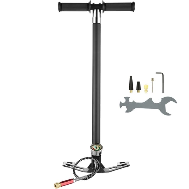 4-stufige Pcp-handpumpe, 30 Mpa, 4500 Psi Hochdruck Zum Befüllen Von Luftgewehren, Mit Öl- Und Feuchtigkeitsfilter, Manometer, Edelstahlkonstruktion, Für Tauchflaschen, Paintball, Reifen