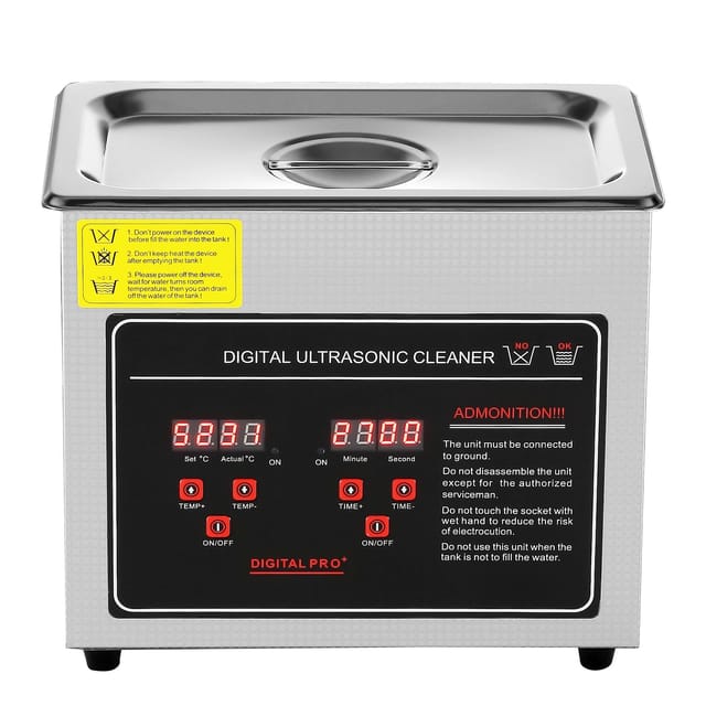 3-liter-ultraschallreiniger Mit Digitalem Timer Und Heizfunktion, Professionelles Edelstahl-reinigungsgerät Für Schmuck, Brillen, Uhren, Ringe, Kleinteile Und Leiterplatten