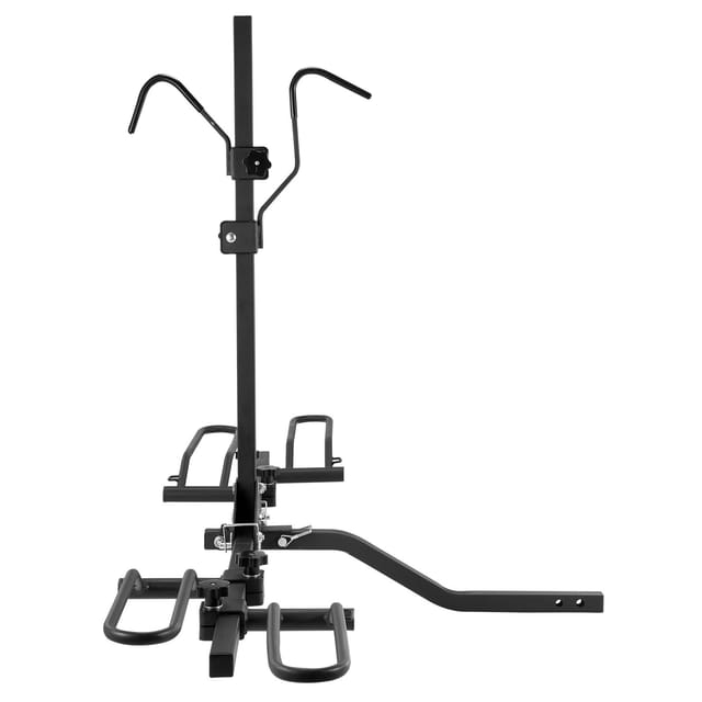 Anhängerkupplungs-fahrradträger, Plattformmodell Für 2 Fahrräder, Max. Tragkraft 36 Kg, Für 1,25/2-zoll-aufnahme, Neig- Und Klappbar, Reifen Bis Zu 6 Cm Durchmesser, Für Pkw, Suv, Lkw Und Wohnmobile