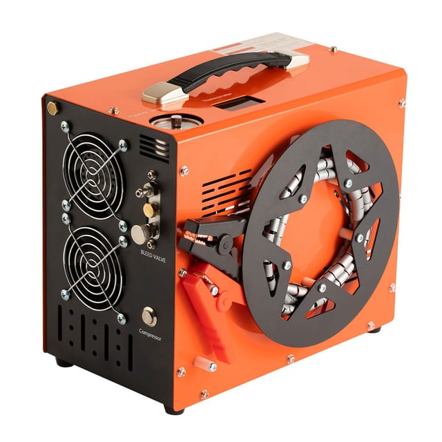 Tragbarer Pcp-luftkompressor 4500 Psi/30 Mpa, Aufblasgerät Für Luftgewehre, Paintball-markierer Und Tauchflaschen, Mit Integriertem Spannungswandler, Automatischer Abschaltung, Dc 12 V/ac 230 V, Öl- U