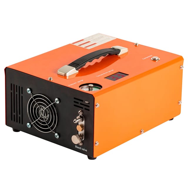 Tragbarer 4500-psi-pcp-luftkompressor Für Luftgewehre, Mit Integriertem Spannungswandler Und Automatischer Abschaltung Dc 12 V/ac 230 V Öl- Und Wasserfrei, Pumpe Für Paintball-tanks, Luftgewehre Und
