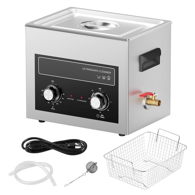 10-liter-ultraschallreiniger Mit Timer, Heizung Und Korb, 240-w-profi-digital-kavitationsgerät Für Laborgeräte, Metallteile, Vergaser, Messing, Autoteile Und Motoren