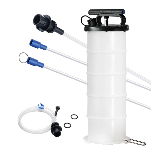 Manuelle 6,5-liter-flüssigkeitsabsaugpumpe, Ölablass-vakuumpumpe Mit Manometer Und Schlauch, Ölvakuum Für Kfz-flüssigkeitsablass