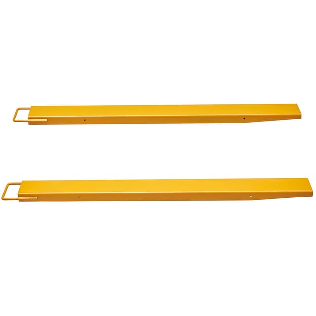 Gabelverlängerungen Für Gabelstapler, 152 Cm Lang, 10 Cm Breit, Aus Verstärktem Kohlenstoffstahl, Paar Gabelverlängerungen, Industriezubehör Für Gabelstapler, Gelb