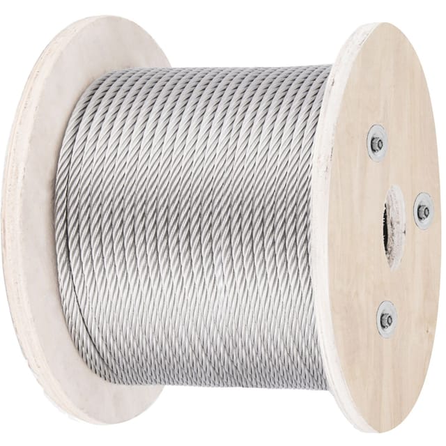 316 Edelstahlseil, 152 Meter 5/32-zoll-drahtseil, 1x19-konstruktion, 1500 Kg Bruchlast Für Selbstgebaute Terrassengeländer Im Außenbereich