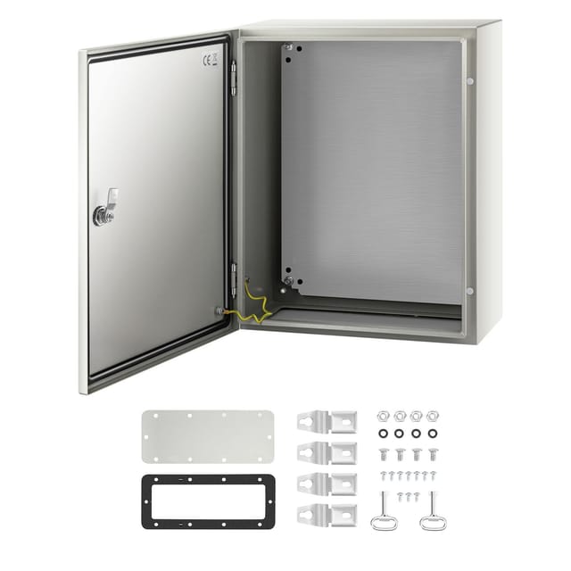 Elektrisches Stahlgehäuse Nema 4x, 50 X 40 X 20 Cm, Ip66 Wasserdichte Anschlussdose Für Den Innen- Und Außenbereich, Mit Montageplatte
