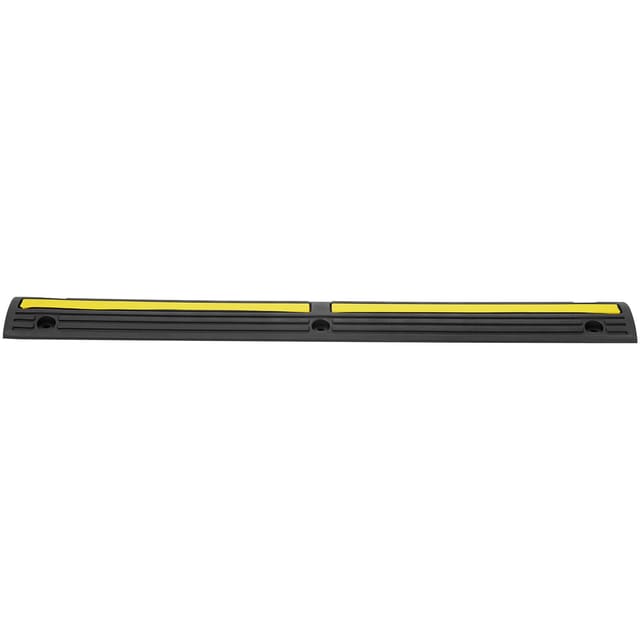 Kabelschutzrampe 100x15x3,1 Cm, 4er-set Mit 1 Durchfahrt, Tragfähigkeit 8164,7 Kg/achse, Verstärkte Gummischwelle, Kabelabdeckung, Für Wohngebiete, Private Garagen, Gärten