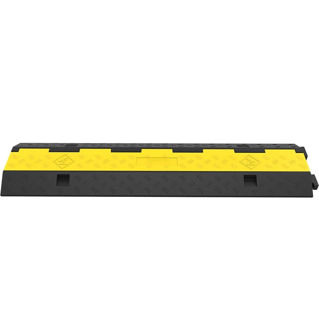 Kabelschutzrampen 101 X 24,5 X 5 Cm, 5er-set, Modulare 2-wege-gummischwelle, Tragkraft 4989,5 Kg