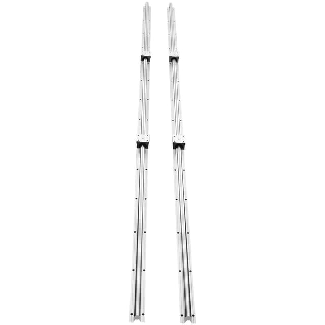 Linearführungsschienen-set Sbr20 (2200 Mm), Bestehend Aus 2 Sbr20-schienen (86,6"/2200 Mm) Und 4 Sbr20uu-schlitten, Inklusive Gleit- Und Lagersatz Für Automatisierte Maschinen, Heimwerkerprojekte Und