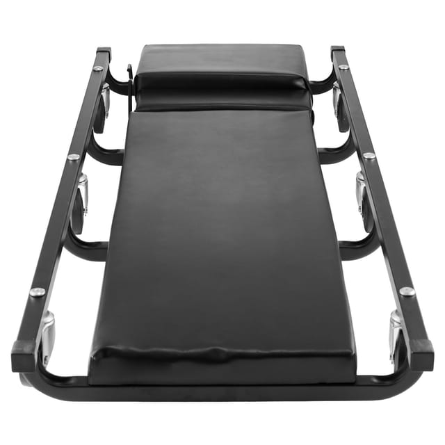 Mechanikerwagen, 1016 Mm Breit, 136,1 Kg Tragkraft, Werkstattwagen Mit 6 Rollen, Verstellbarer, Gepolsterter Kopfstütze, Verstärktem Stahlrahmen, Niedriges Profil Für Garagen, Reparaturwerkstätten Und
