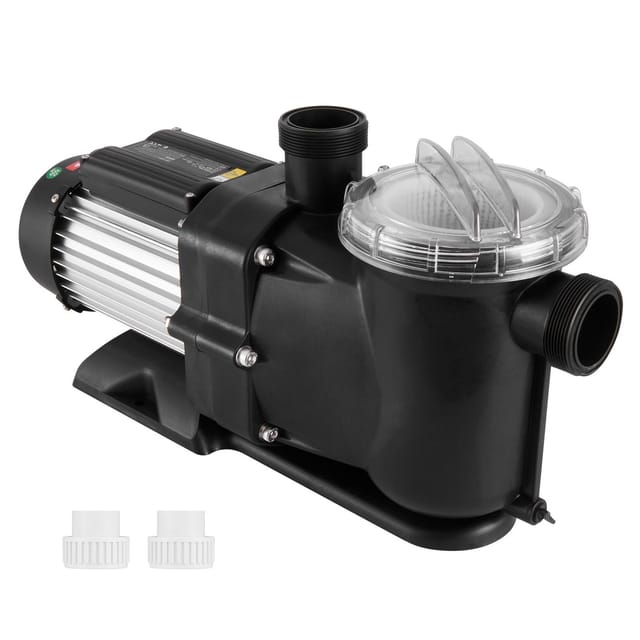 Aufstellpoolpumpe, 1118 W (1,5 Ps), Max. Fördermenge 378 L/min (100 Gpm), Einstufig, 220 V, 2850 U/min, 15 M Förderhöhe, Filterkorb, Ul-zertifiziert