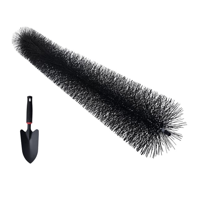 Dachrinnenbürste, 24 M Gesamtlänge, 11 Cm Durchmesser, Dachrinnenreinigungswerkzeug, Laubbürste Für 12,7 Cm Dachrinnen, Entfernt Mühelos Laub Und Schmutz Vom Dach, 27er-packung
