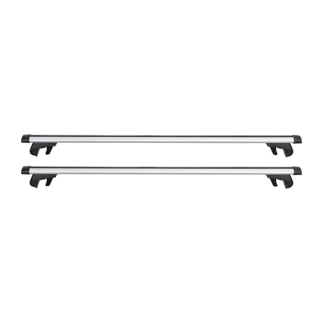 Querträger, 100 Kg Tragkraft, Kompatibel Mit Erhöhten Dachrelingen, Abstand 220–1060 Mm, Abschließbarer, Verstärkter Aluminium-gepäckträger, Dachbox, Kanu, Dachkorb