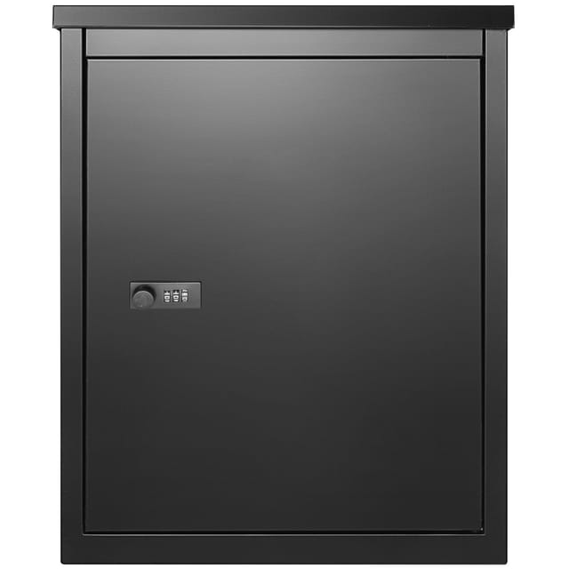 Paketannahmeboxen Für Den Außenbereich 39,1 X 26,9 X 52,1 Cm, Verzinkter Stahl-wandbriefkasten Mit Zahlenschloss, Diebstahlsicherung, Großer Wasserdichter Und Abschließbarer Briefkasten (ipx3) Für Ver