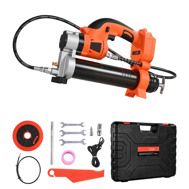 Akkubetriebene 8000-psi-fettpresse, Elektrisch Mit Led-licht Und 90 Cm Schlauch, Kompatibel Mit Makita 18v-akkus, Zum Schmieren Von Autos Und Maschinen (nur Gerät)