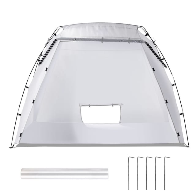 Faltbares Farbzelt (2,3 M X 1,6 M X 1,6 M), Tragbares Spritzzelt Mit Integriertem Boden Und Moskitonetz, Pop-up-lackierkabine Für Möbel, Diy-lackierstation