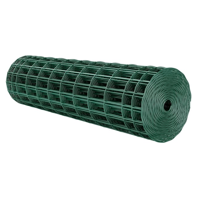 Weidezaun, 1 X 25 M, Maschenweite 5 X 10 Cm, 2,1 Mm Verzinkter Stahldraht Für Rinder, Schweine Und Schafe, Verstärkter Kunststoffbeschichteter Draht Für Tiergehege, Käfige, Gärten, Grünflächen