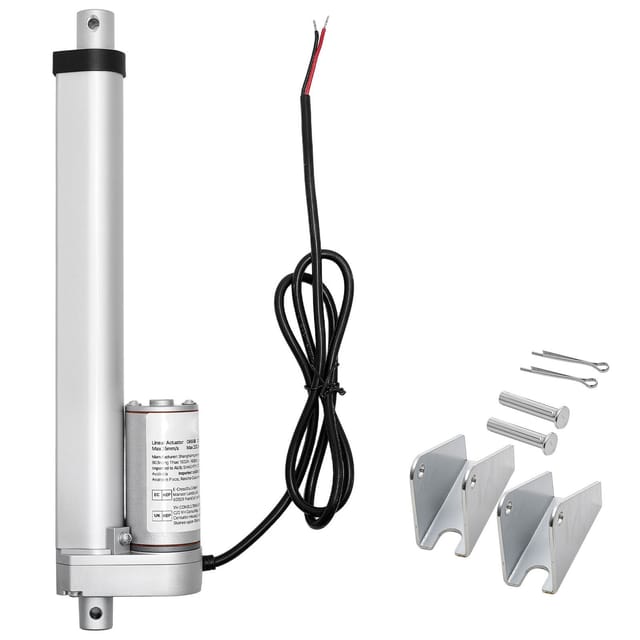 Elektrischer 12-v-stellantrieb, 203,2 Mm Hub, 15 Mm/s Schnellbeschleunigung, 1000 N Kraft, Schutzart Ip54, Mit Montagehalterung Für Steh-sitz-schreibtische, Liegestühle Sowie Tür- Und Fensteröffner