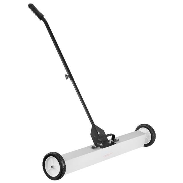 24,9 Kg Schwerer, Rollbarer Magnetbesen Mit Rädern, Magnetischer Nagelheber Zum Schieben, 61 Cm Rasensauger Mit Teleskopstiel – Ideal Für Die Einfache Reinigung Von Werkstatt, Garage Und Garten.