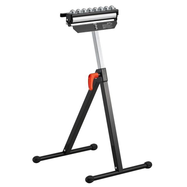 Klappbarer Rollenständer, Tragkraft 136 Kg, Höhenverstellbar 68–108 Cm, 29,2 Cm Polierter, Multidirektionaler Rollenkopf, Für Den Harten Einsatz Geeignet