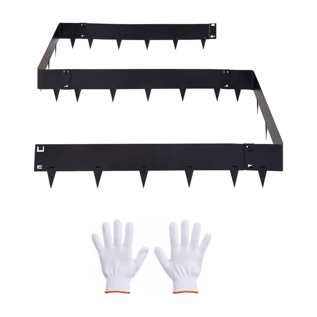 Gartenrand Aus Verzinktem Stahl, 6er-set, 1016 X 207 Mm, Metall-gartenrand Mit Handschuhen, Einfache Montage, Robuste Einfassung Für Blumenbeete Und Wege