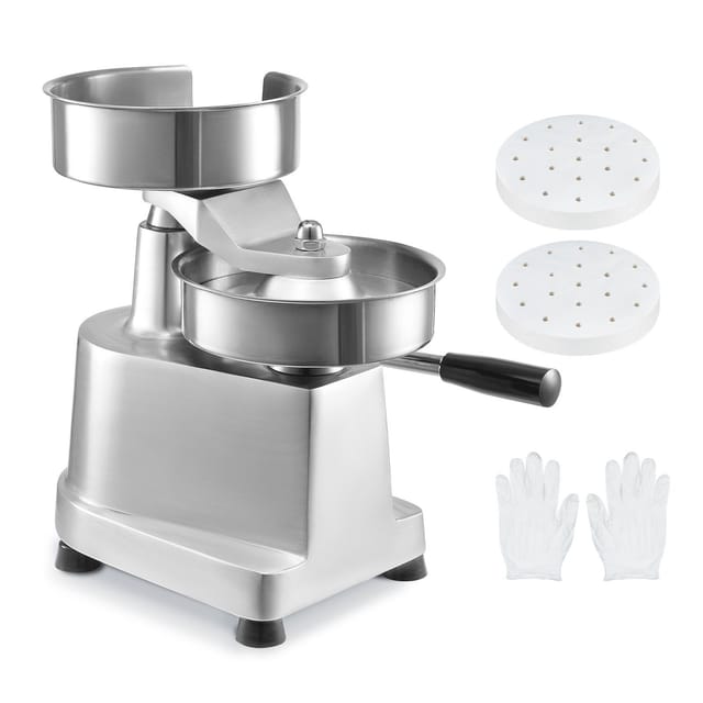 Professionelle 150-mm-burgerpresse, Robuste Burgerform Aus Lebensmittelechtem Edelstahl, Fleischformmaschine Für Die Küche Mit 1000 Zwischenlagen