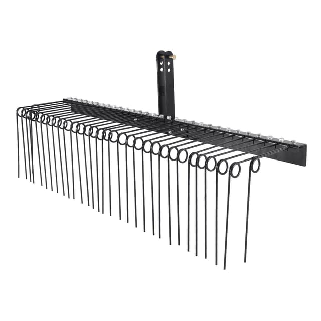 183 Cm Langer Gartenrechen Mit 32 Stahlzinken Zum Vertikutieren