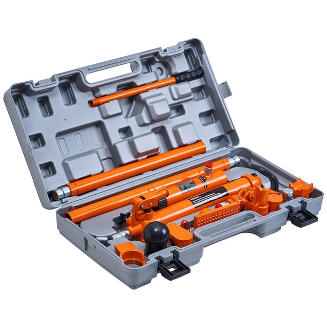 Porta Power 12-tonnen-set, Tragbarer Hydraulikheber Mit 1,4 M Ölschlauch, Reparaturset Für Pkw, Lkw Und Landwirtschaftliche Fahrzeuge Mit Aufbewahrungskoffer