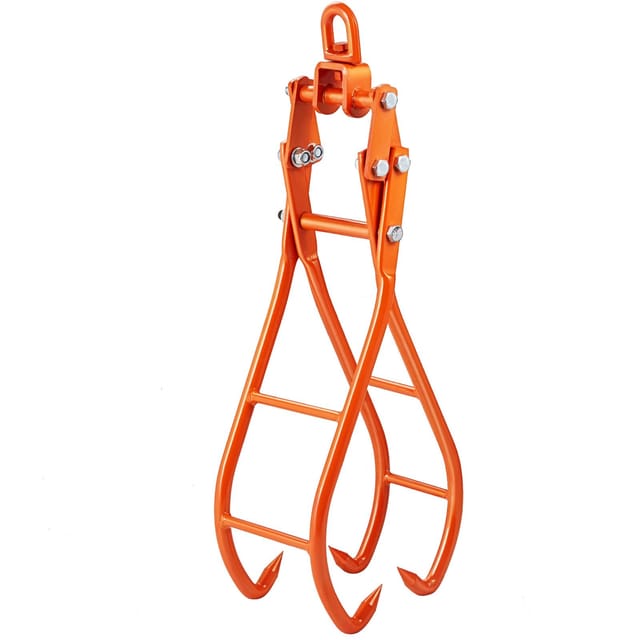 71 Cm Langer Stahlklauenhaken, 4-armiger Holzgreifer Zum Heben Von Baumstämmen, Schwenkbarer Holzgreifer, Adlerklauen-design, 1000 Kg Tragfähigkeit Für Traktoren, Atvs, Lkws, Gabelstapler