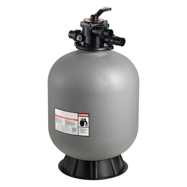 609,6 Mm Sandfilter, 246,1 L/min Durchflussrate Für Aufstell- Und Einbaupools, 7-wege-mehrwegeventil, Rückspülung, Spülung, Umwälzung, Entleerung, Winterbetrieb, Geschlossen