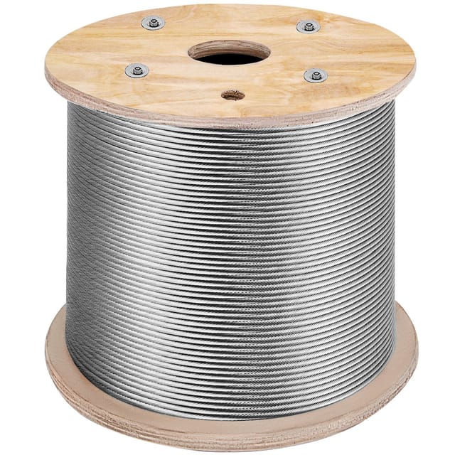 Edelstahlseil T316, Hochfestes, Flexibles Seil, 3,2 Mm Durchmesser, 300 M (1000 Ft) Länge, 11,14 Kn, Für Geländer