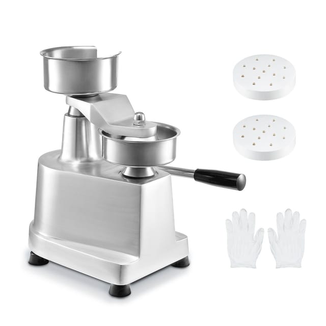 Professionelle 100-mm-burgerpresse, Lebensmittelechte Edelstahl-burgerform, Fleischformmaschine Für Die Küche Mit 1000 Zwischenlagen