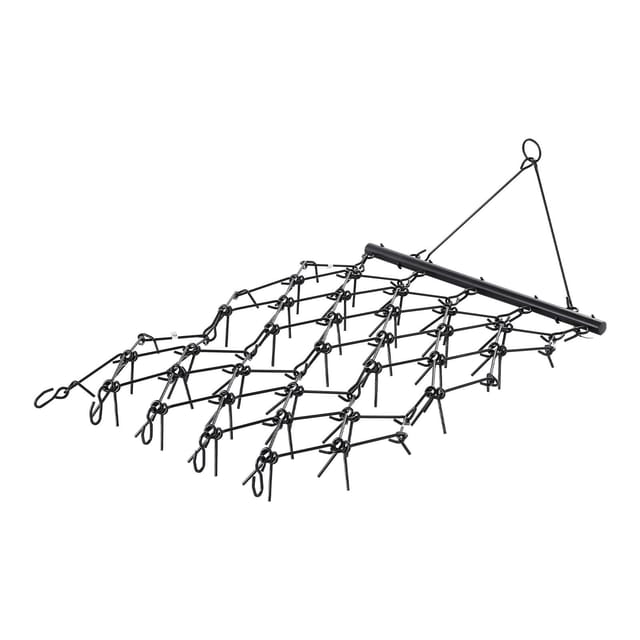 Einebnungsegge, 1,2 M X 1,7 M, Robuste Kettenegge Mit 80 Scharfen Zinken, Geeignet Für Atvs, Utvs Und Traktoren, Ideal Für Bodenbearbeitung, Aussaat, Einebnung Von Flächen Und Instandhaltung Von Schot