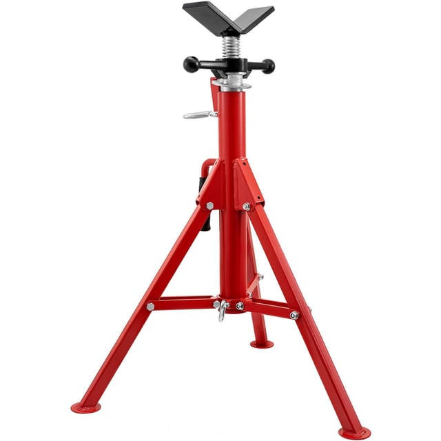 V-förmige Rohrhalterung 0,3–30,5 Cm, Höhenverstellbar 71,1–132,1 Cm, 1133,9 Kg, Faltbar Und Tragbar, Robustes Gehäuse Aus Kohlenstoffstahl