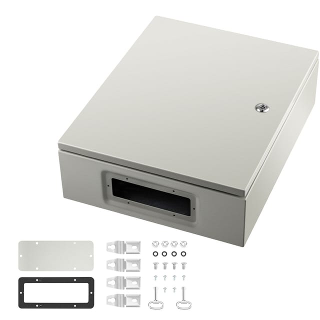 Elektrisches Stahlgehäuse Nema 4x, 50 X 40 X 15 Cm, Ip66 Wasserdichte Anschlussdose Für Den Innen- Und Außenbereich, Mit Montageplatte