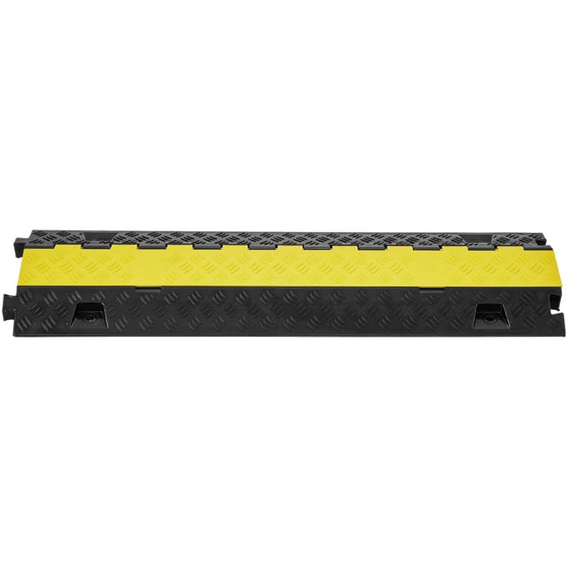 Kabelschutzrampen 91,8 X 25 X 4,3 Cm, 2 Kreuzungen, 9979 Kg/achsen-tragfähigkeit, Verstärktes Tpu, Kabelabdeckung Für Die Einfahrt, Bremsschwelle Mit Klappbarer Tpr-abdeckung