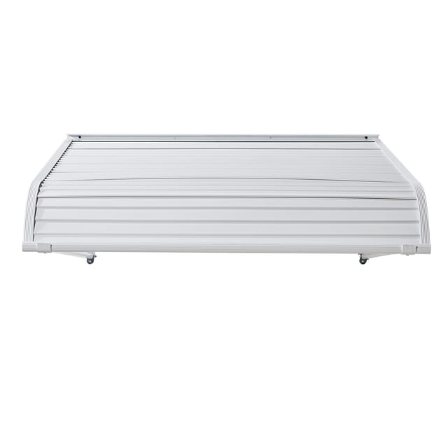 Aluminiummarkise 100 X 107 Cm, Robuste Fenster- Und Türmarkise, Leicht Und Stabil, Außenschutz Vor Regen, Schnee Und Sonne Für Eingänge, Türen, Fenster, Terrassen Und Veranden