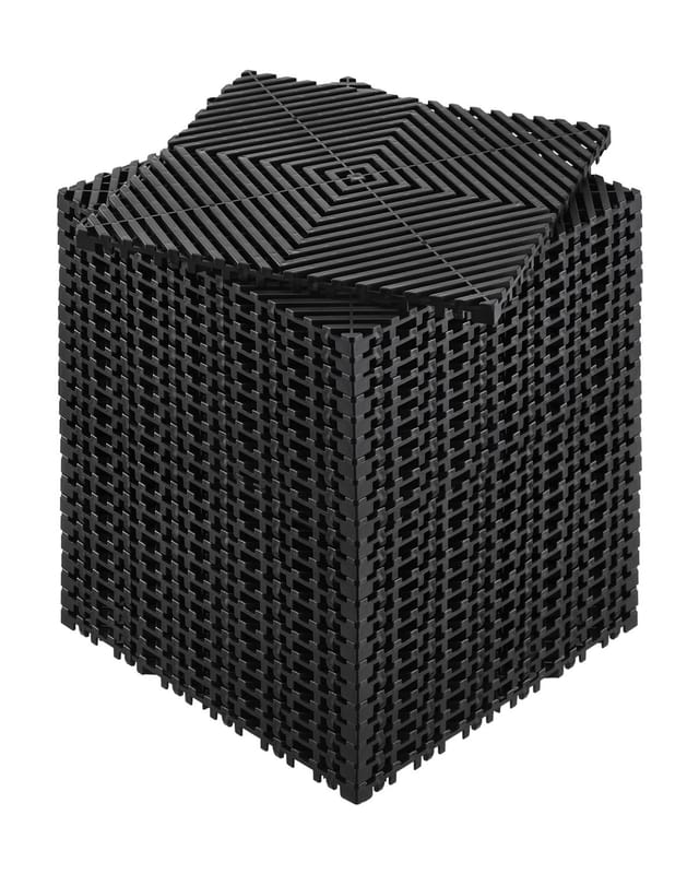 Set Mit 24 Ineinandergreifenden Drainagefliesen 30x30 Cm, Modulare Rutschfeste Matte Aus Schwarzem Pp, Drainagebodenfliesen Für Dusche, Garage, Garten, Küche Und Außenbereich