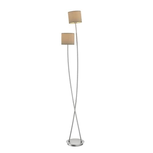 [gebraucht] B-ware Lucande Juljana Stehlampe 2-flg Stoffschirme Standleuchte Stehleuchte Lesela777