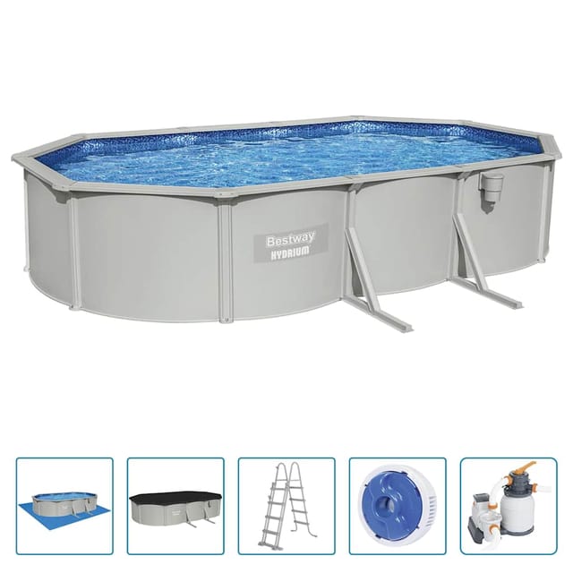 Maison Exclusive - Hydrium Frame-pool Oval 610x360x120 Cm