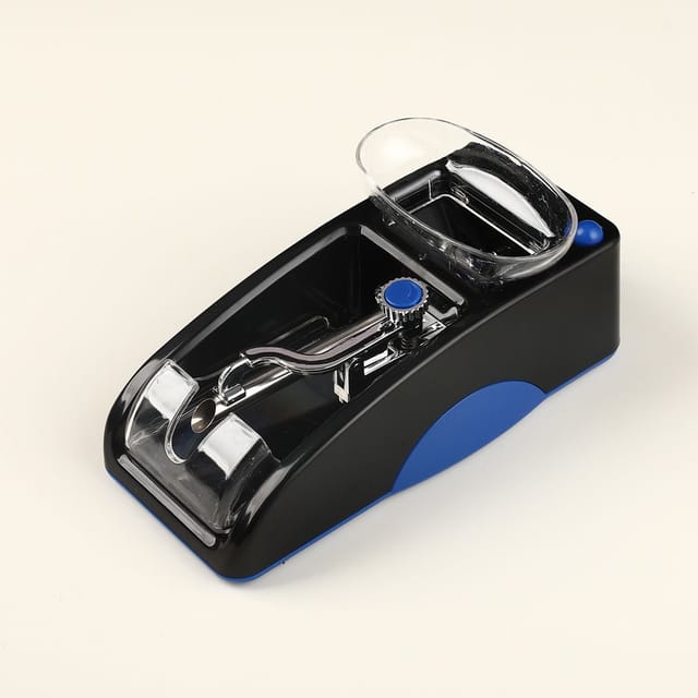 Une Machine À Tube Métallique Automatique, Injecteur À Tabac 8 Mm, Couleur Noire Et Bleue, Tension 230 V Pour Usage Européen