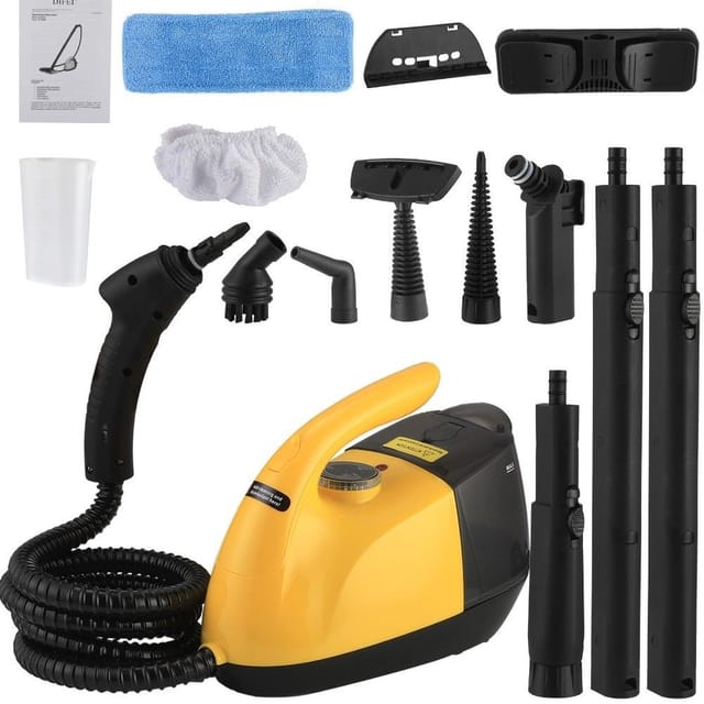 Nettoyeur Vapeur Multifonction Avec 21 Accessoires, Serpillière Vapeur Portable Pour Sols, Carrelage Et Salle De Bain