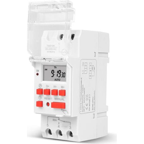 1 Stück Tm919b-2 220v 30a Supergroße Kapazität Mit Eingebautem Akku, Automatischem Zyklus-timer-schalter, Zeitschaltuhr