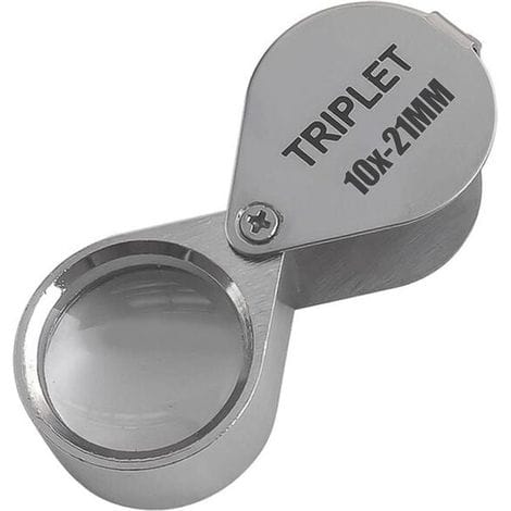 10-fache Vergrößerung, 21-mm-lupe, Juwelierlupe, Vergrößerungsokular 10x 21 Mm, Uhrmacherlupe, 10-fache Juwelierlupe, Professionelle Juwelierlupe, Beleuchtete Juwelierlupe