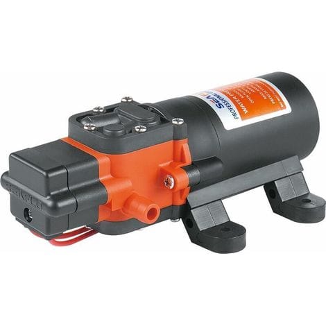 12-v-mikro-druckverstärkerpumpe – Fördermenge 4,3 L/min – Maximaldruck 2,4 Bar – Selbstansaugend – Trockenlaufschutz
