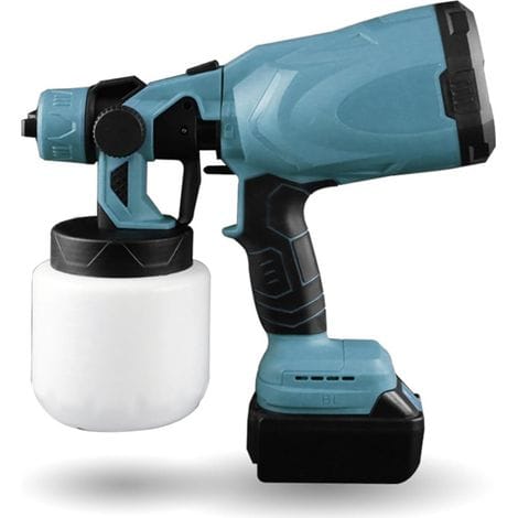 18v Akku-hochdruck-farbspritzgerät – Durchflussrate 0-100 Ml/min – Spritzdistanz 200-250 Mm – Geeignet Für Wasser- Und Ölbasierte Farben