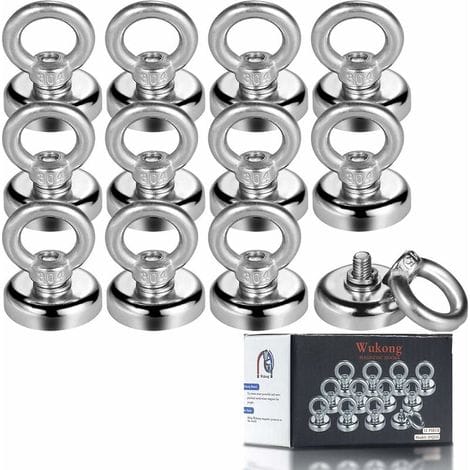 25-mm-magnethaken – Leistungsstarker 19-kg-neodym-magnet – Rostschutzbeschichtung – Vielseitig Einsetzbar Zum Befestigen Und Heben