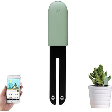 4 Hop 1 Bodensensor-tester (grün, 1 Stück) Pflanzen-feuchtigkeitsmesser, Intelligentes Pflanzenhygrometer, Automatische Überwachung Von Luftfeuchtigkeit, Licht, Nährstoffen Und Temperatur, Für Die Mij