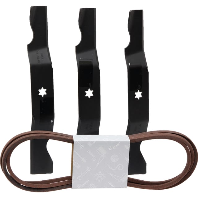 Set Aus 3x 17,9"-messern + Tragegurt Mtd Cadet 742-04053c