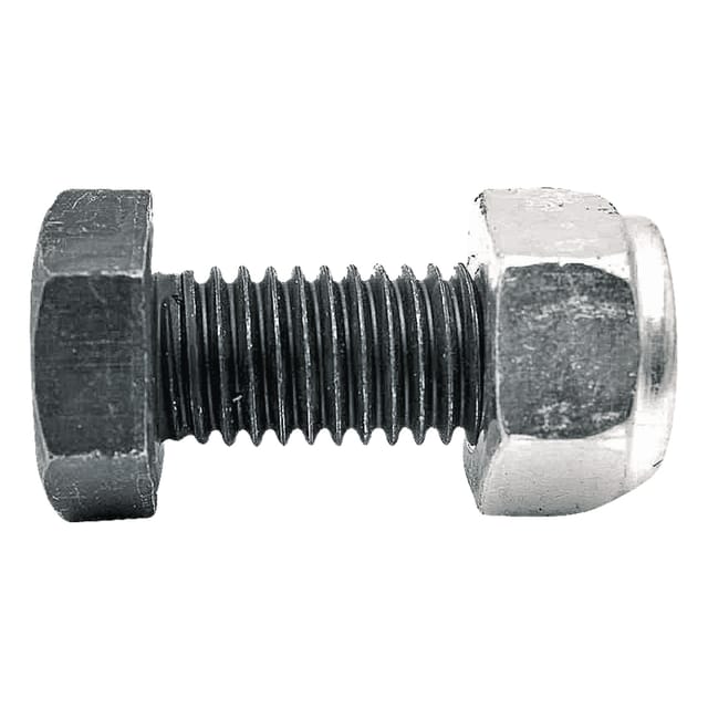 Schraube Mit Sicherungsmutter, Gewinde M12x1,75, Länge 30 Mm, 8,8, Für Mulcher 63-1230